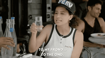 Ilana Glazer in &quot;Broad City&quot; saying, &quot;my frond, to the ond&quot;