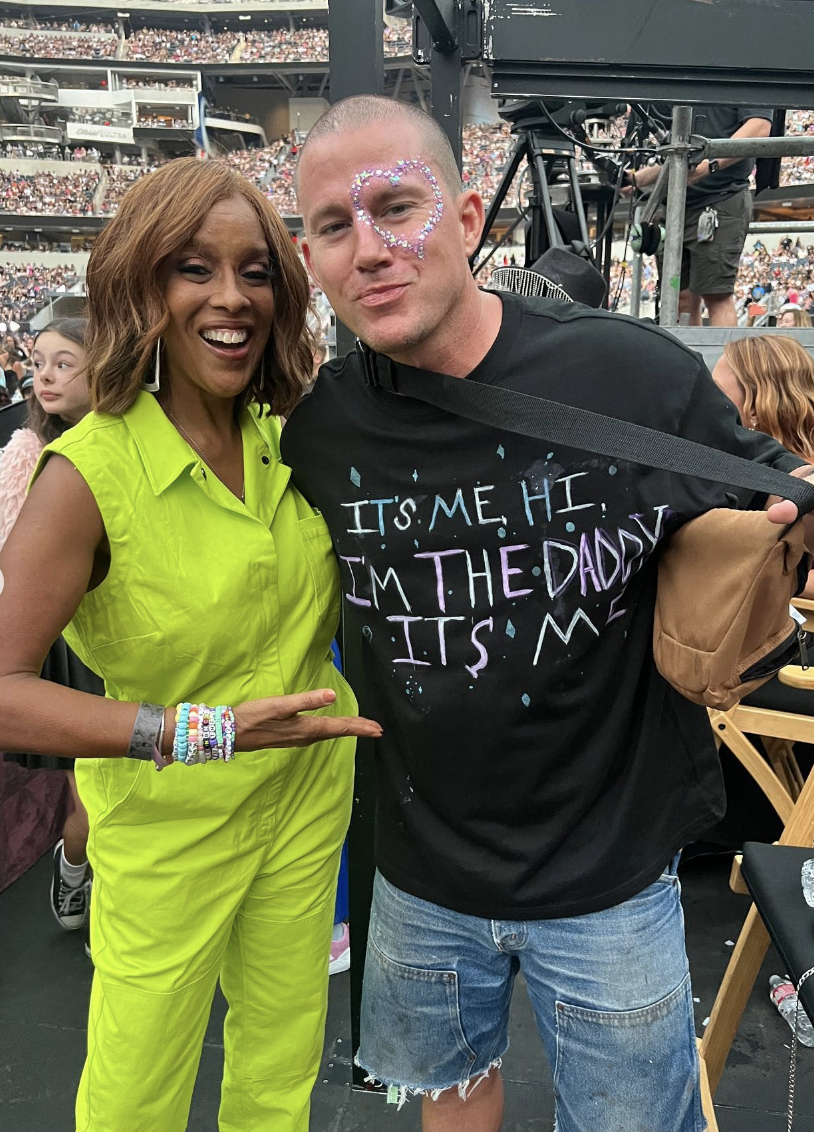 Gayle King and Channing Tatum