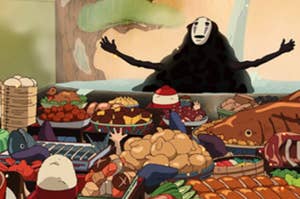 Spirited away ghost at the dinner table.