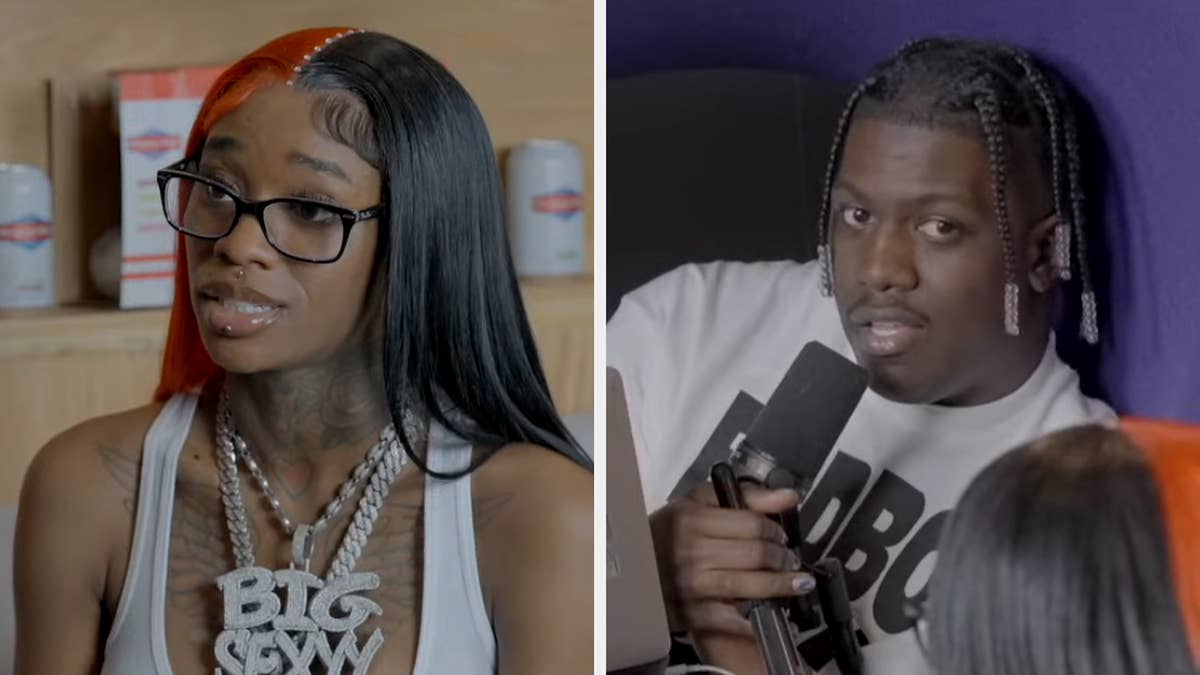 The rising St. Louis rapper also revealed how the incarcerated father of her child found out she was seeing someone else.