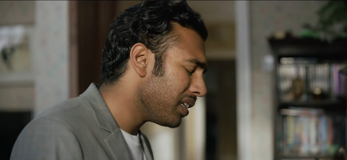 Close-up of Himesh Patel as Jack looking distraught