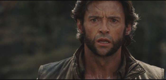 Close-up of Hugh Jackman as Wolverine