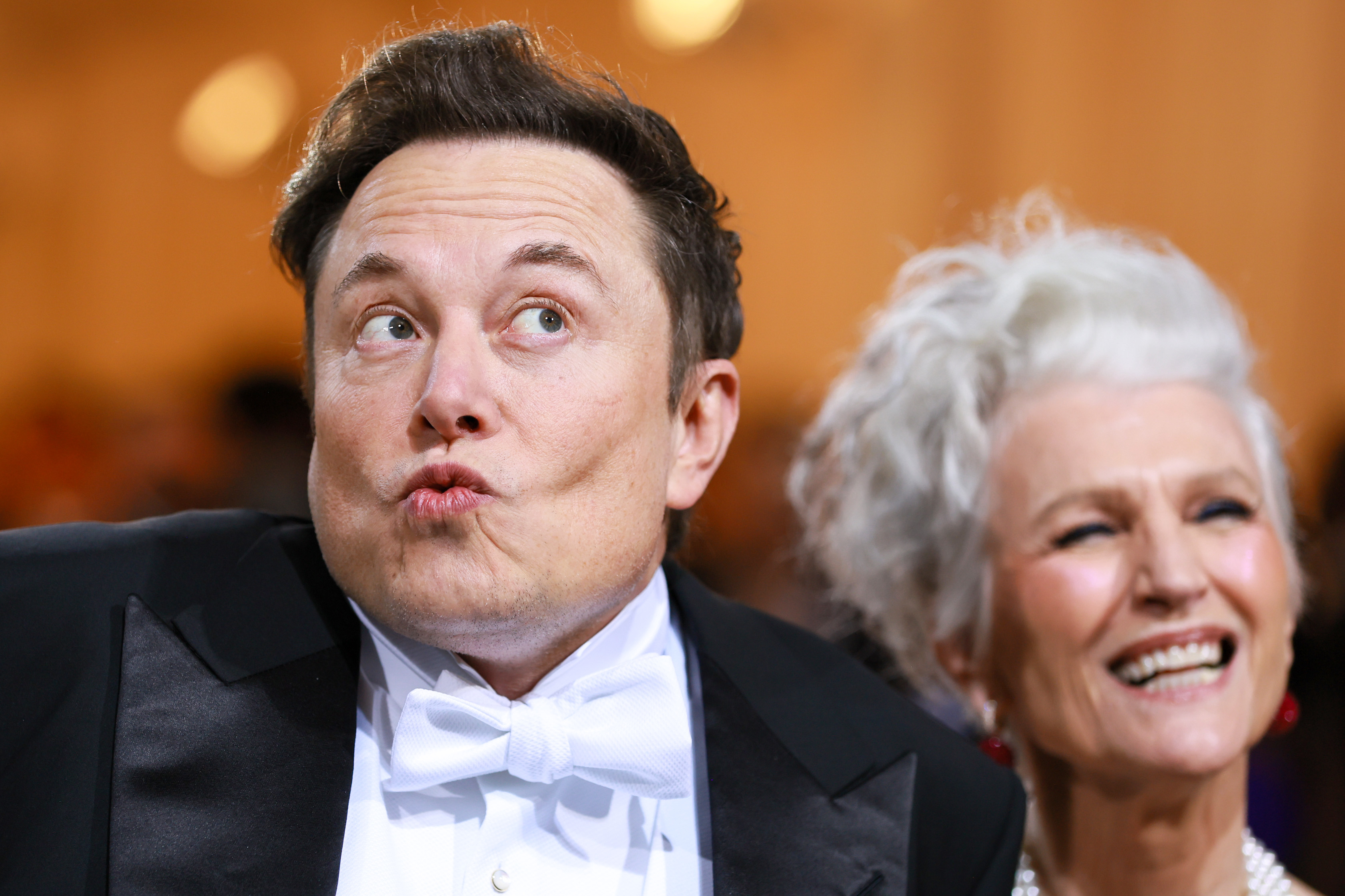 elon making a funny face