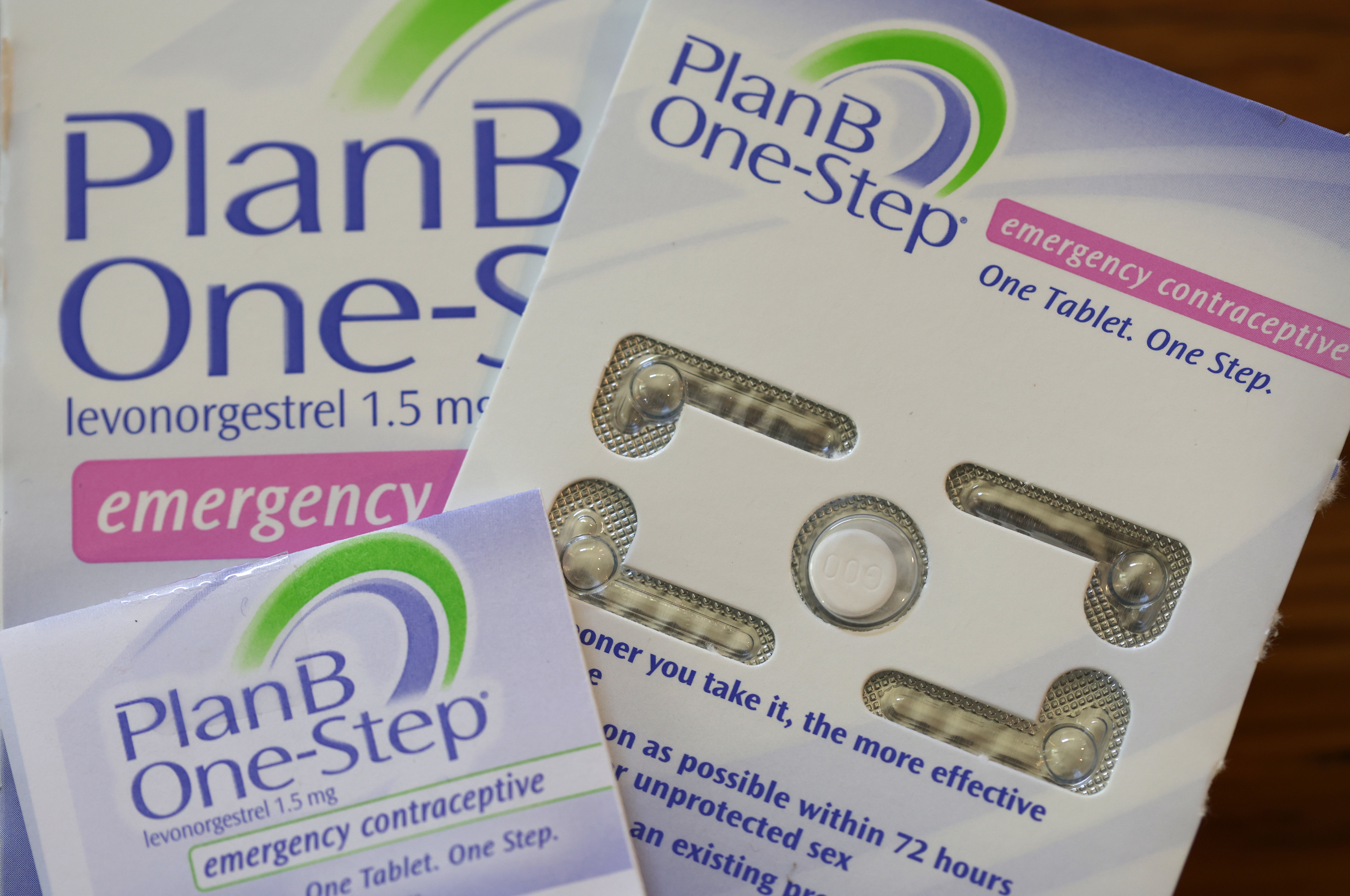 plan B package with instructions that say to take as soon as possible within 72 hours of unprotected sex