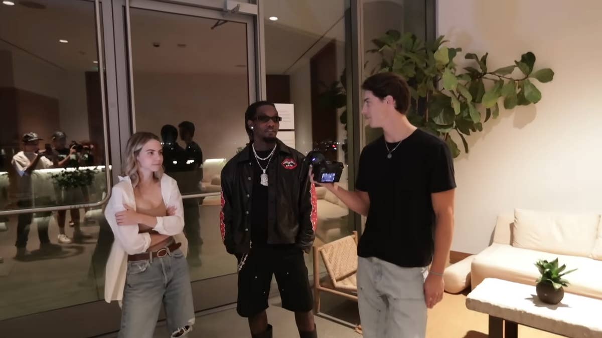Offset and Bobbi teamed up with YouTuber and content creator Will Freeark to shoot a quick video.