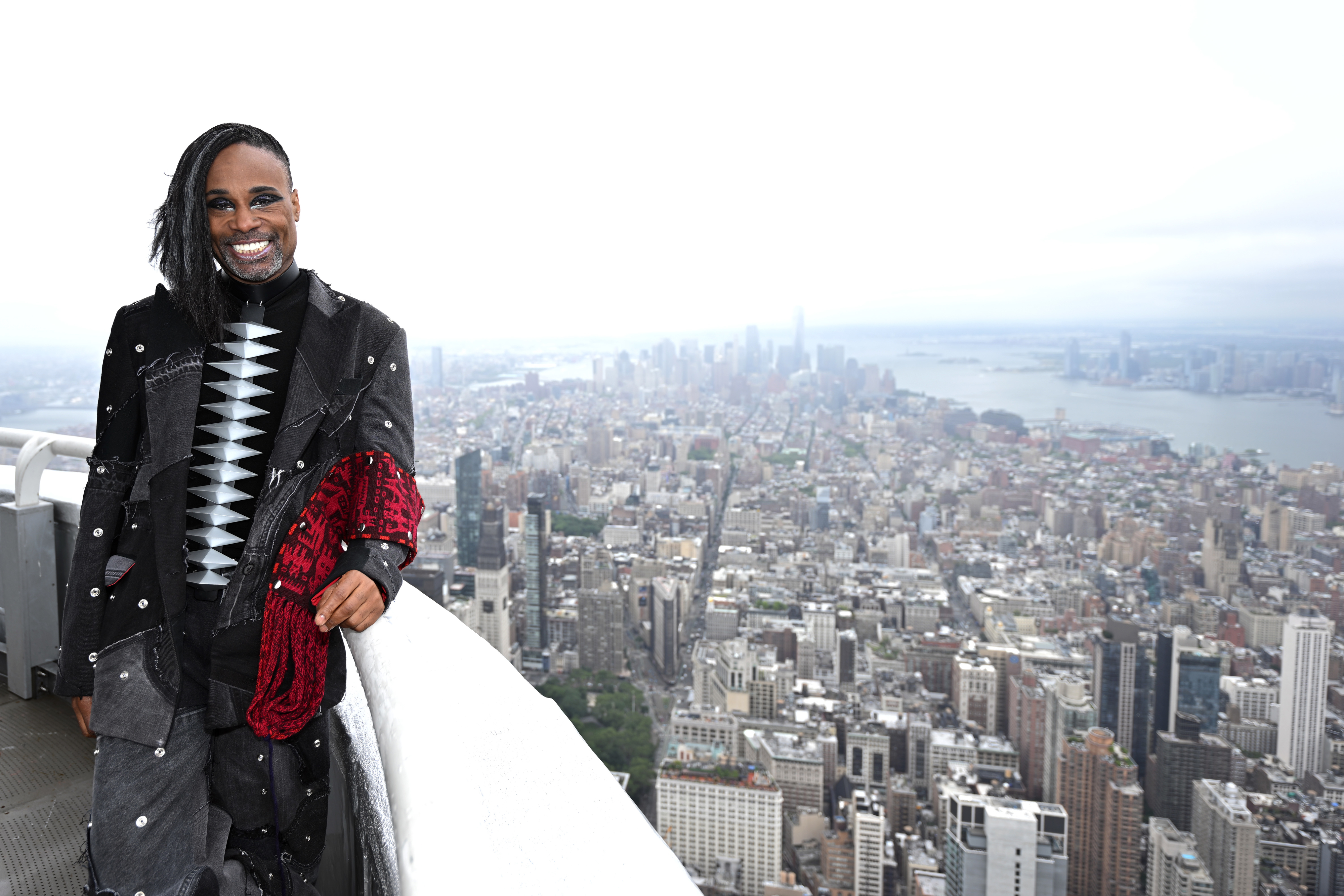 billy with new york skyline behind him