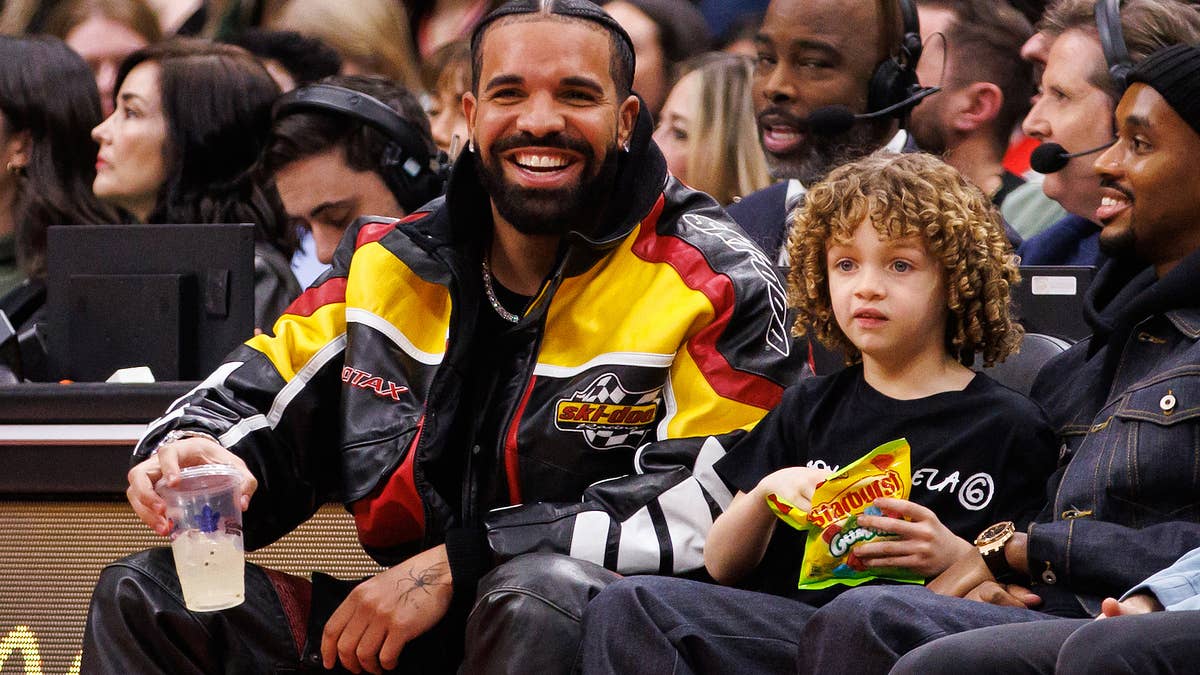 Drizzy joked on Instagram that Adonis' appearance on the 6 God's It's All A Blur Tour doubled as "Take your child to work day."