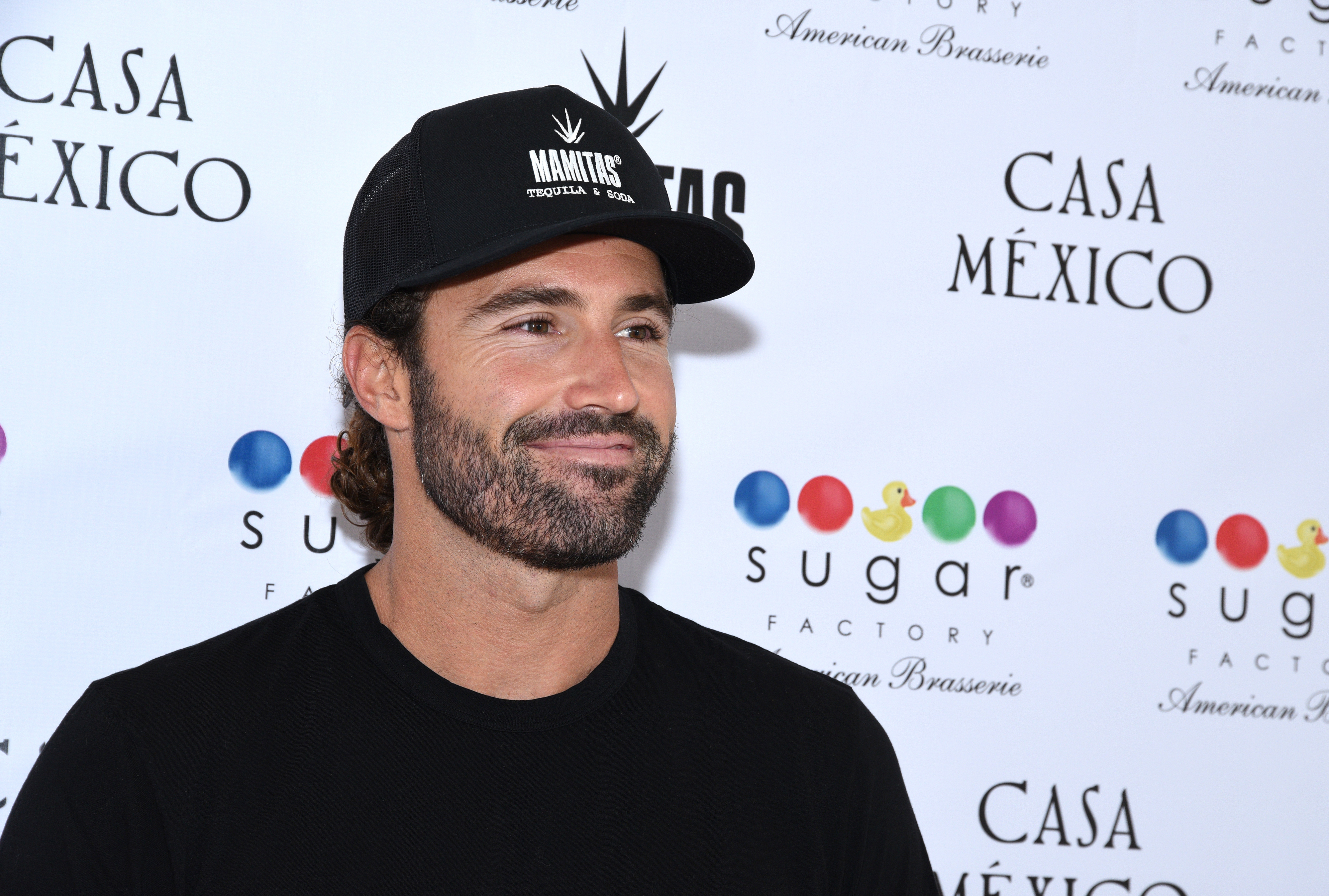 Close-up of Brody at a media event