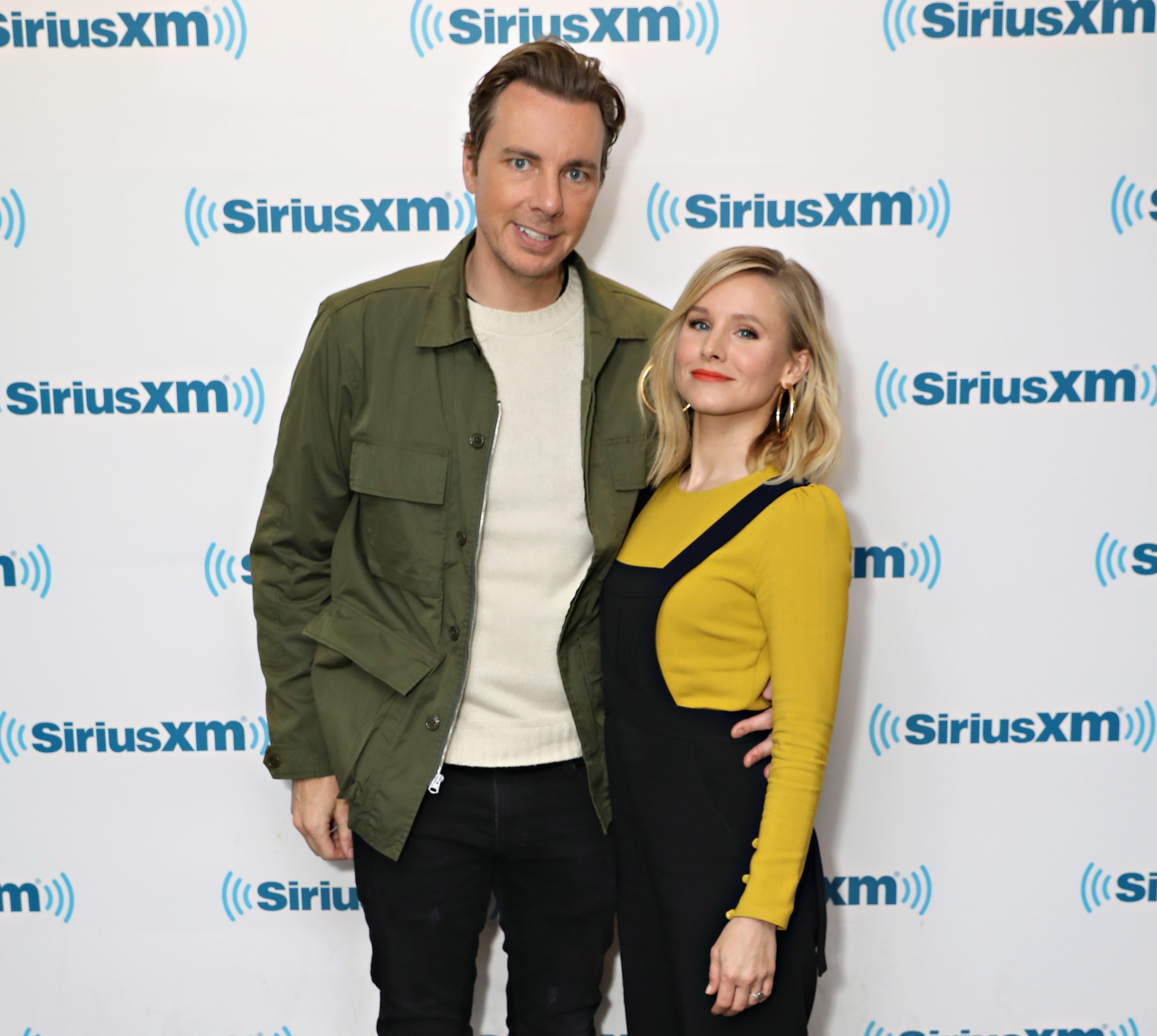Dax Shepard and Kristen Bell on the red carpet at a media event