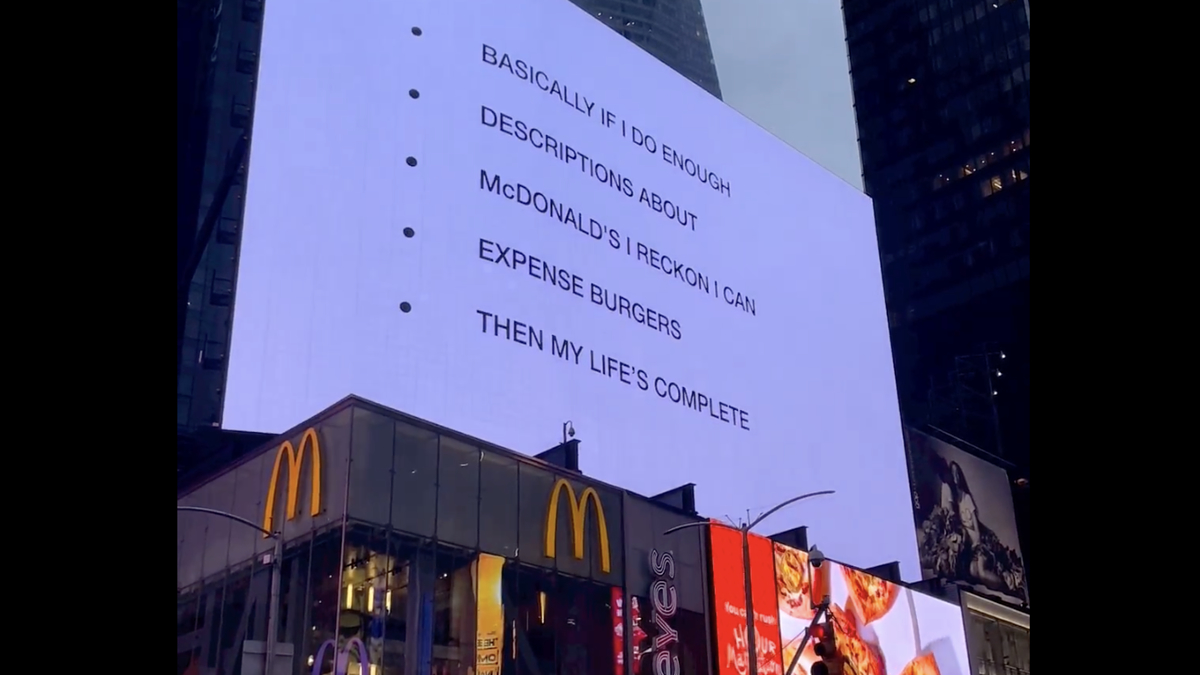 Palace & McDonald's Announce Collab With Cryptic Billboard, Teaser