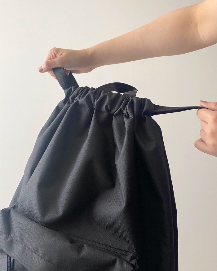 無印良品のおすすめアイテム「トートにもなる 巾着リュックサック」