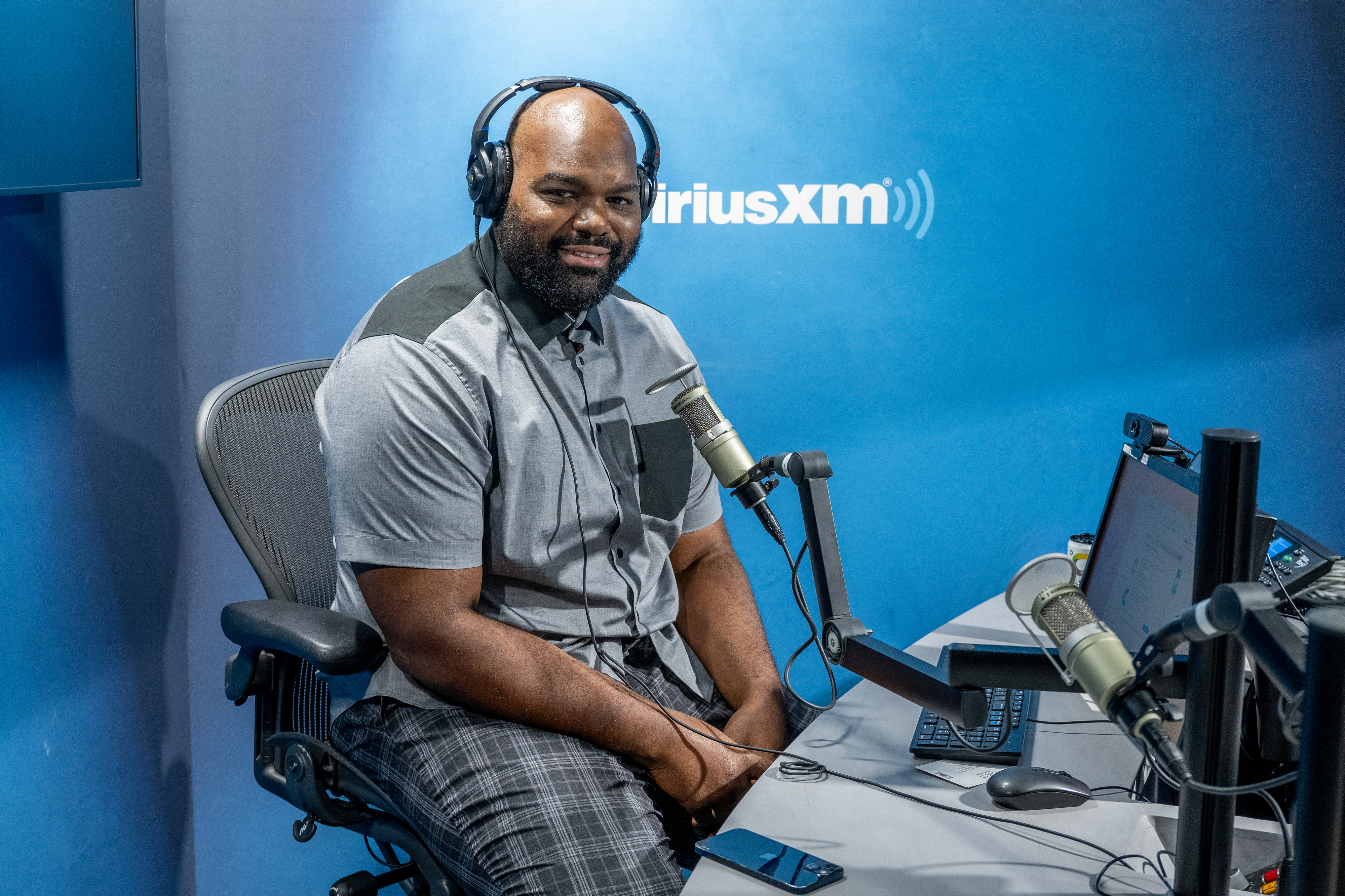 Michael Oher during a radio interview