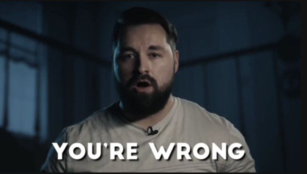 &quot;You&#x27;re wrong&quot;