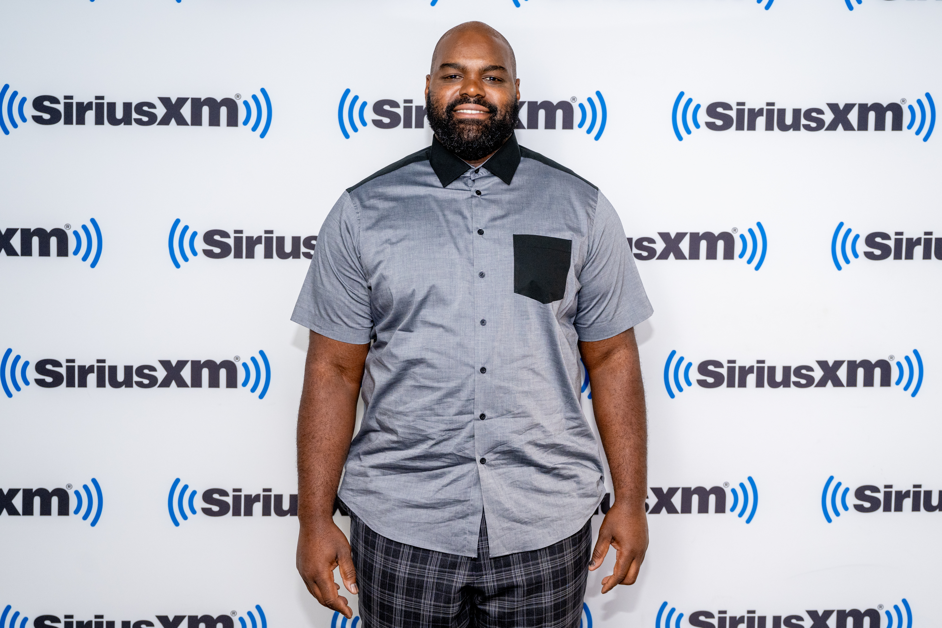 Michael Oher at a SiriusXM event