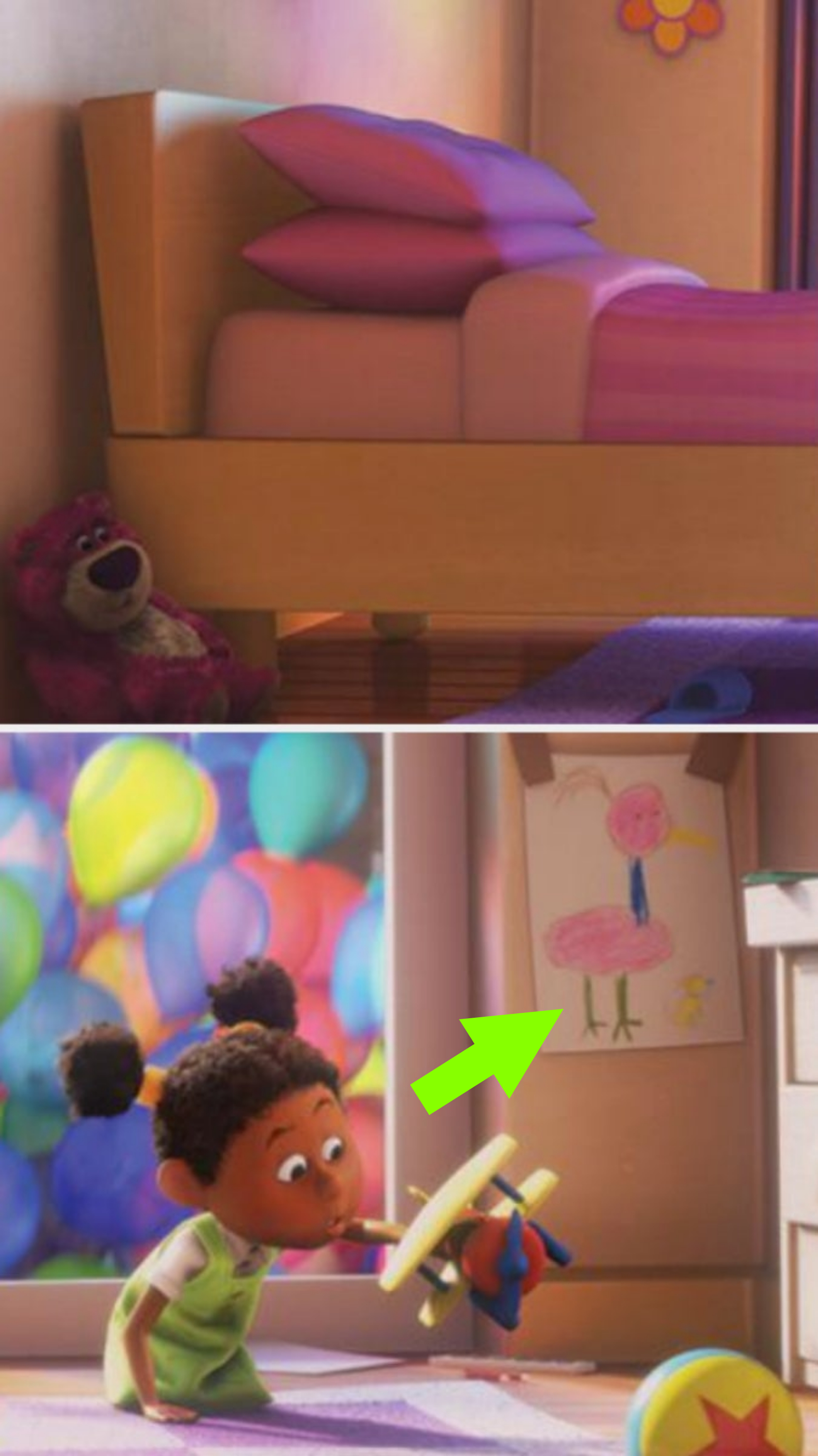 Kevin the bird and Dug the dog foreshadowing moment in &quot;Up&quot;