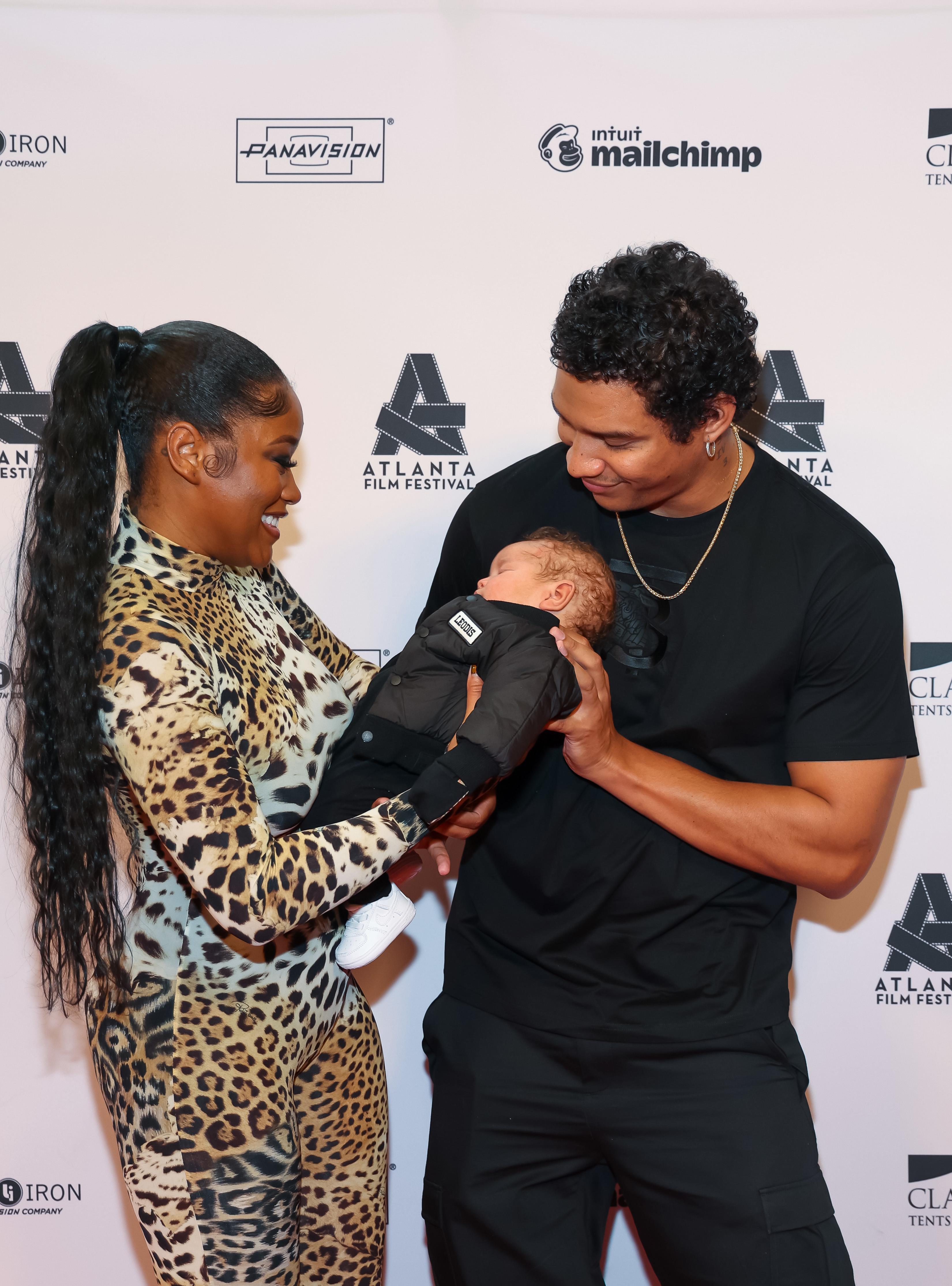 Keke Palmer and Darius Jackson with their baby, Leodis