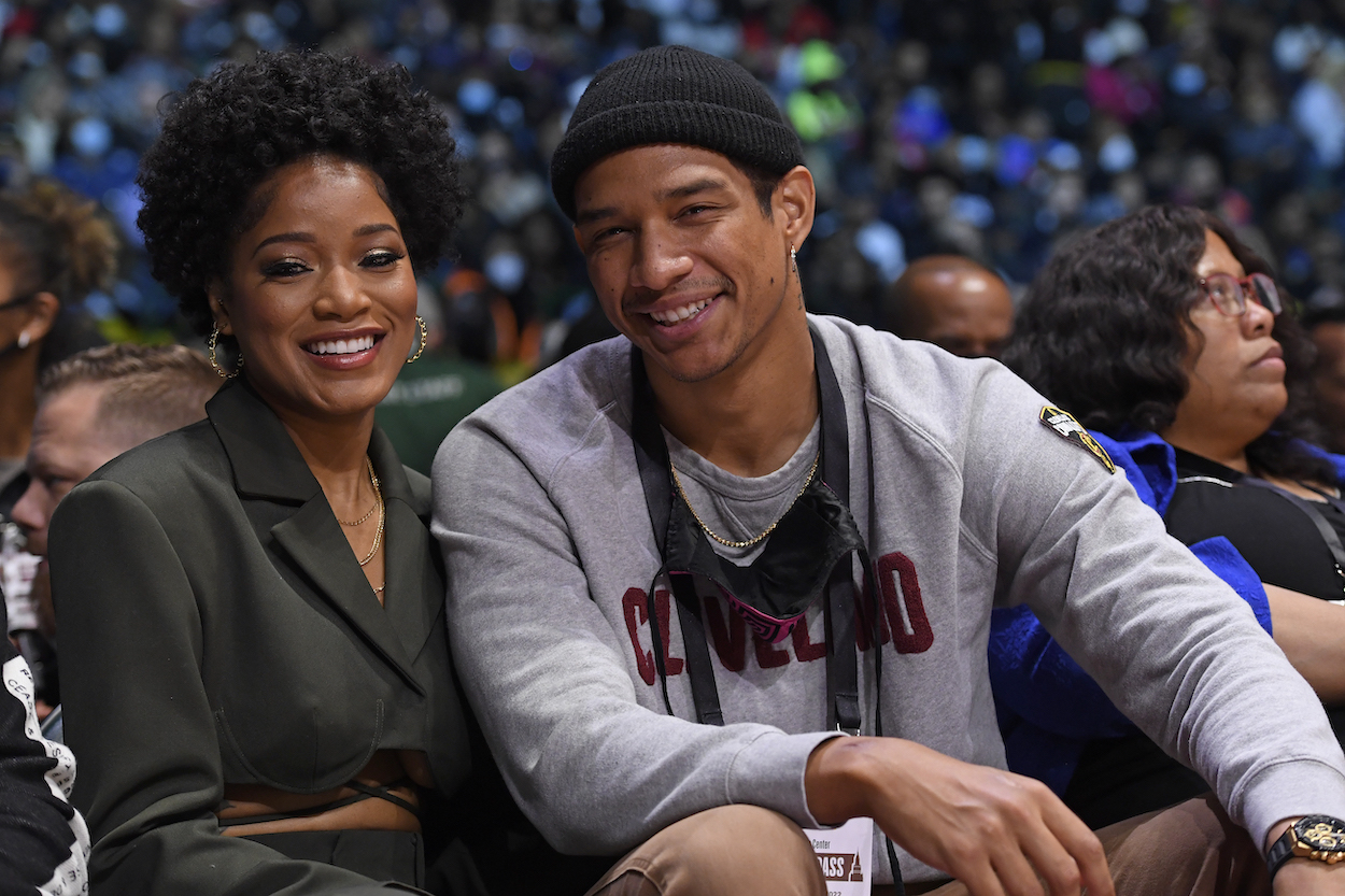 Closeup of Keke Palmer and Darius Jackson