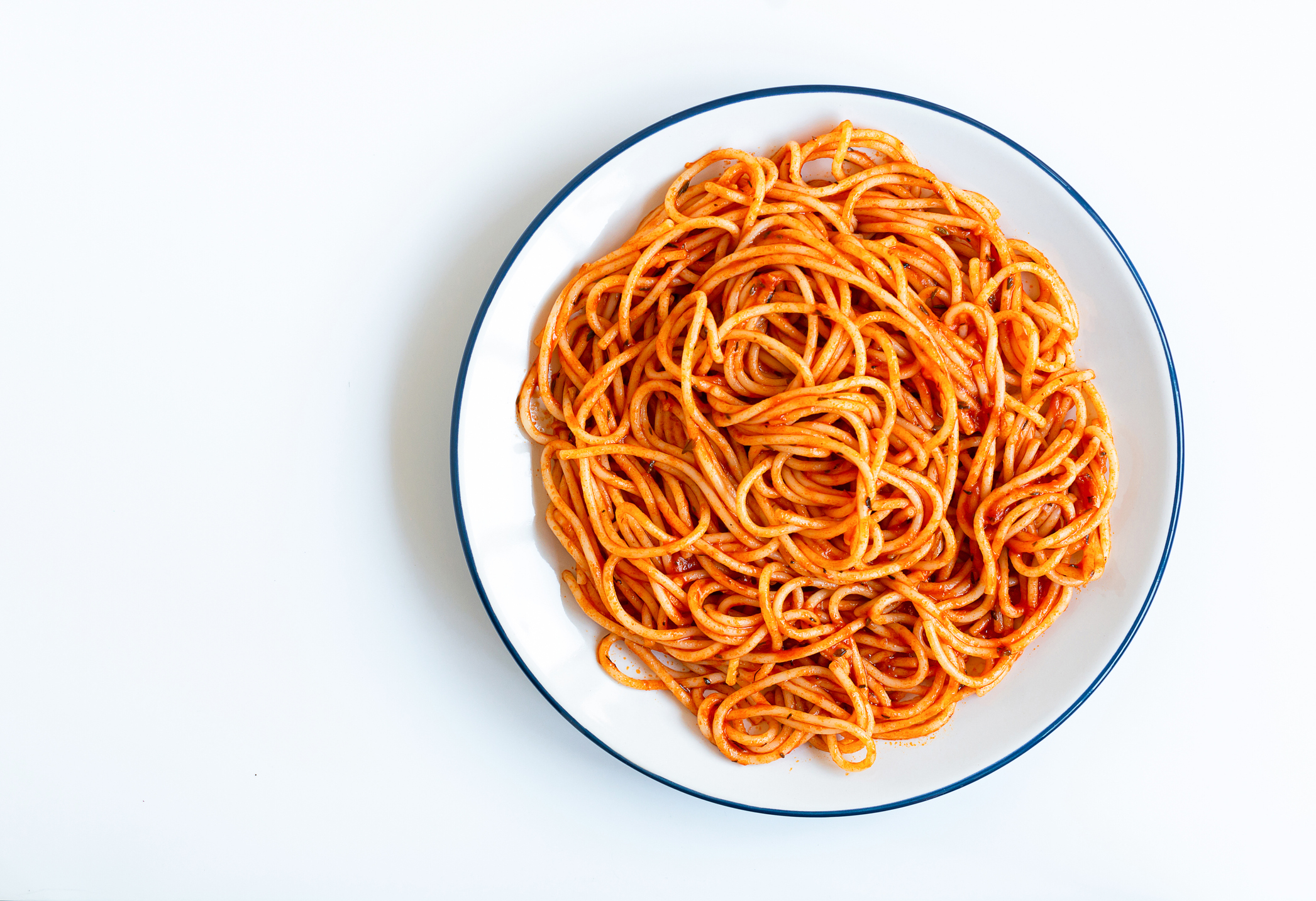 A bowl of spaghetti