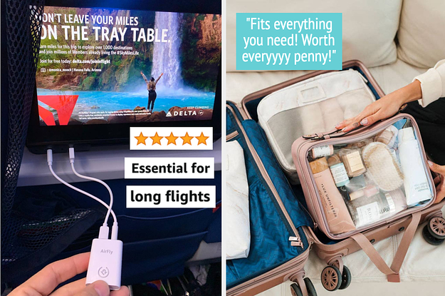  Airplane Pockets Tray Table Cover and Bag, Storage for  Airplane Snacks Personal Items, lightweight, Foldable, Travel Accessories  for Airplane, Clip-On Travel Bag Included