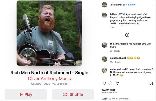 Who is Oliver Anthony? 'Rich Men North of Richmond' Singer