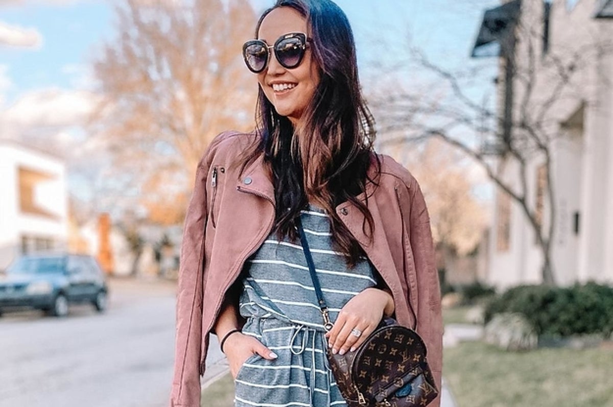 Winter Jacket Outfit Styled With LV Palm Springs Mini Backpack