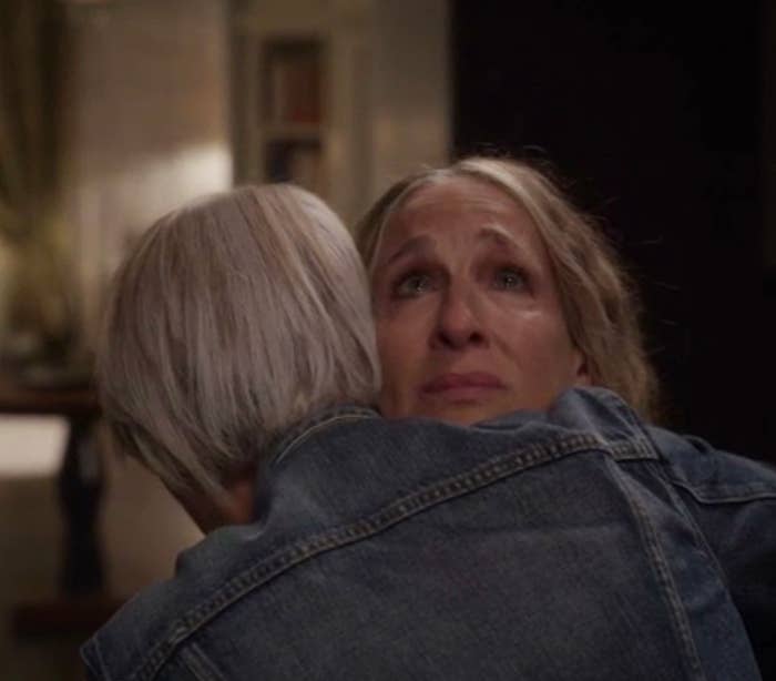 Miranda and Carrie hugging in &quot;And Just Like That...&quot;