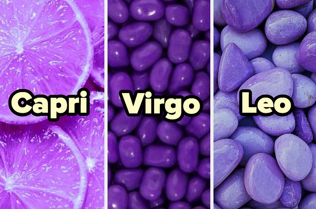 Puedo adivinar tu signo zodiacal solo con tu selección de cosas moradas