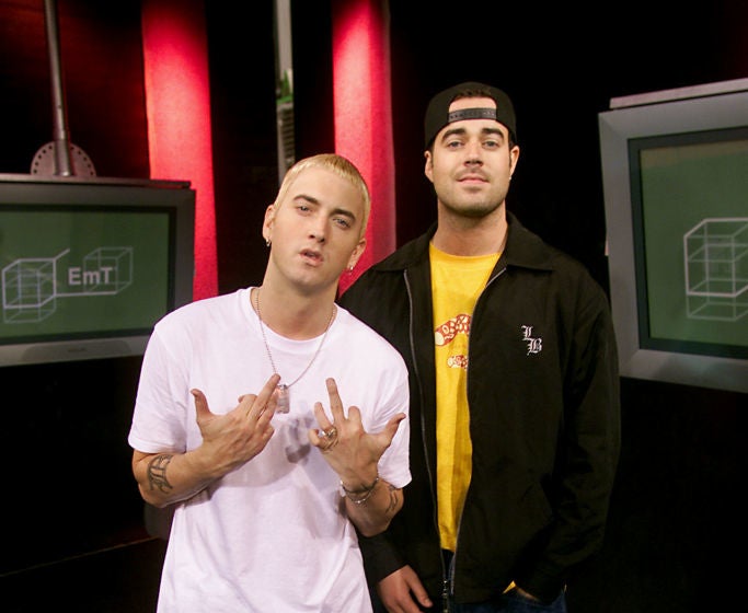 Eminem and Carson Daly