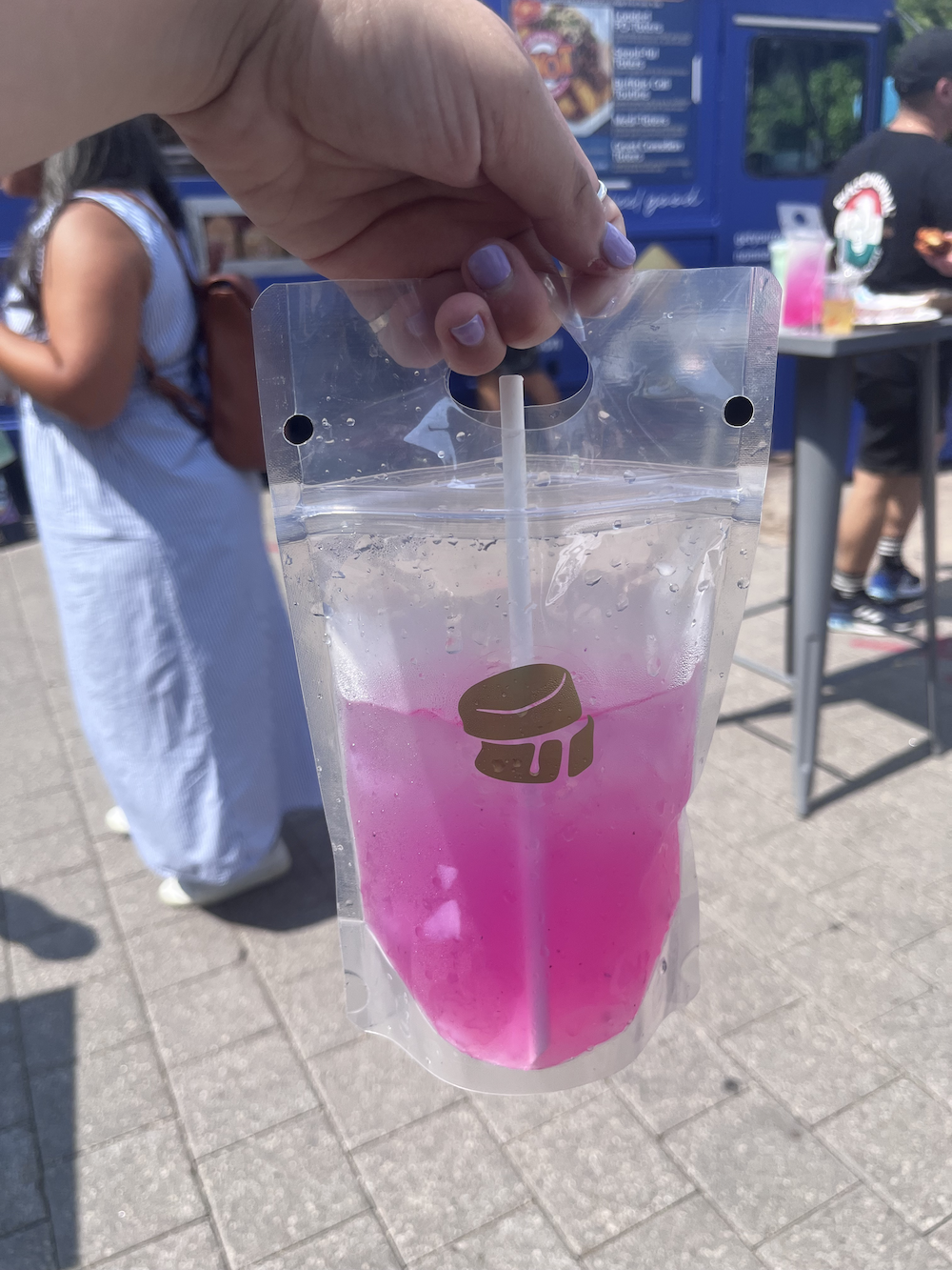 pouch of pink drink