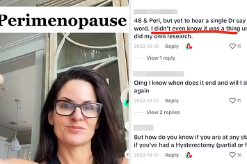 an obgyn; commenters talking about perimenopause