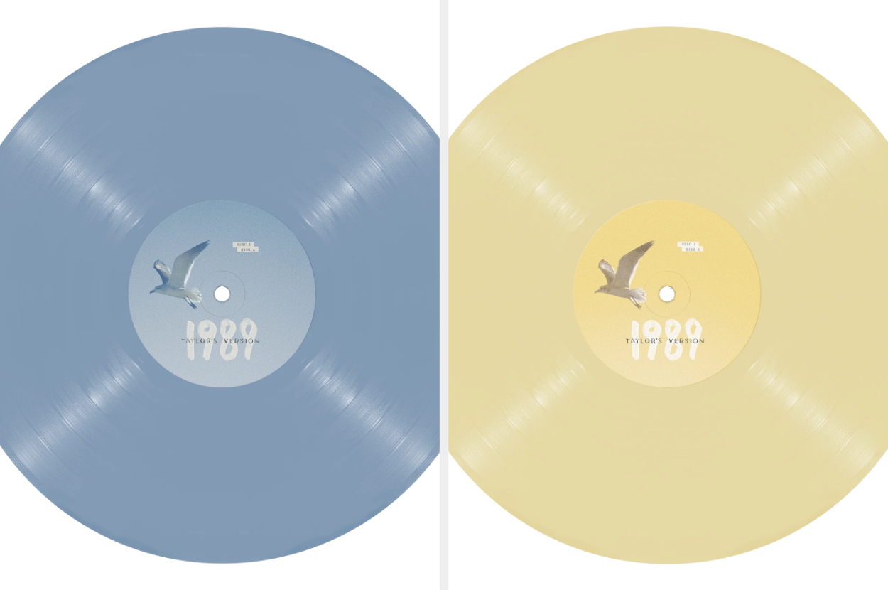 Side-by-side of the 1989 vinyl editions
