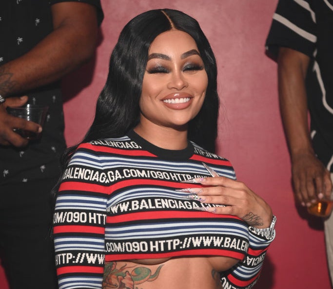 closeup of Blac Chyna smiling in a crop top