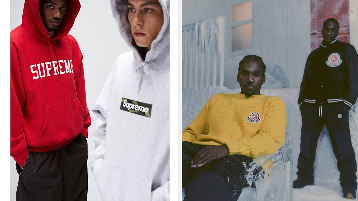 Supreme's Fall/Winter 2023 collection, Moncler x Billionaire Boys Club, and other great drops are highlighted in this weekly round-up.