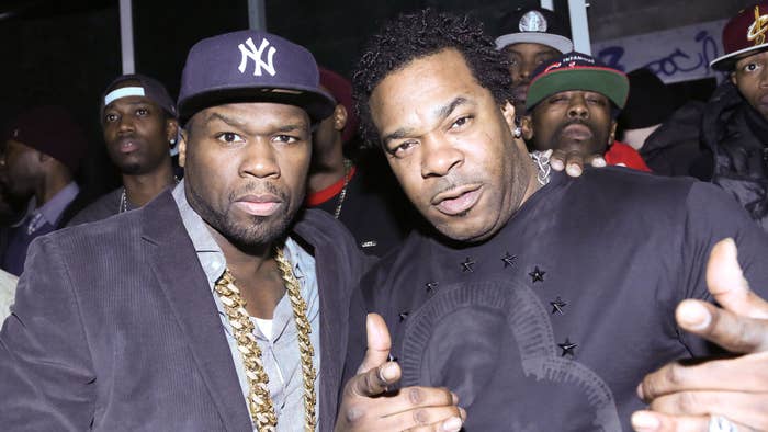 50 Cent Playfully Trolls Busta Rhymes Over His Huge Chain | Complex