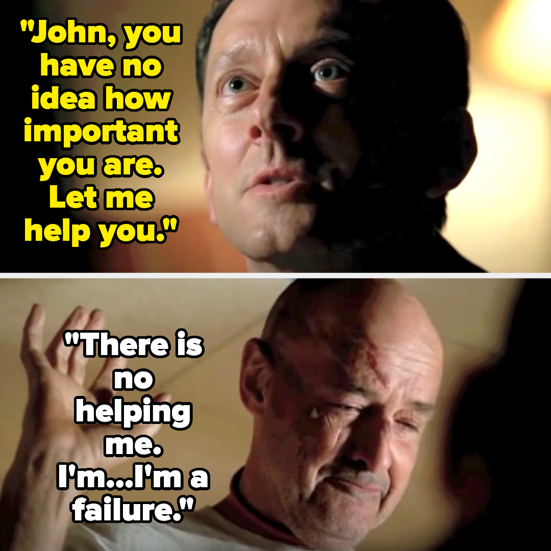 john saying, there is no helping me. i&#x27;m a failure