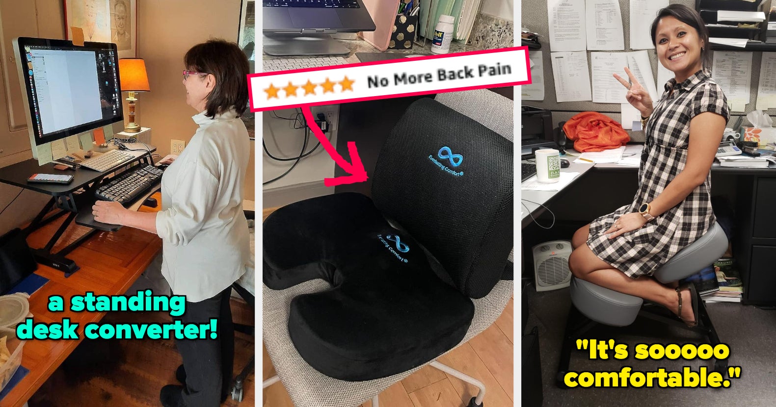 H. Gaming PC Chair Cushion, Gel Office Seat Cushion for Long Sitting,  Upgraded Desk Butt Pillow for Computer Gamer Chairs, Tailbone Pain and  Coccyx