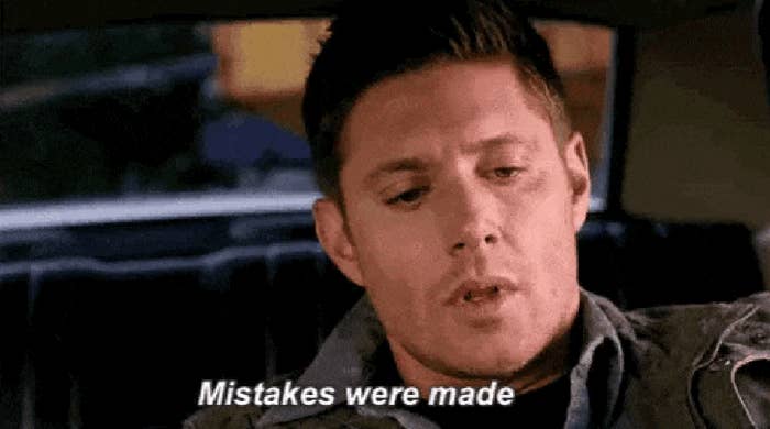 Jensen Ackles saying &quot;Mistakes were made&quot;