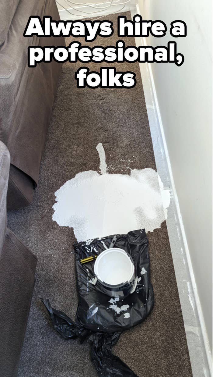 Spilled paint