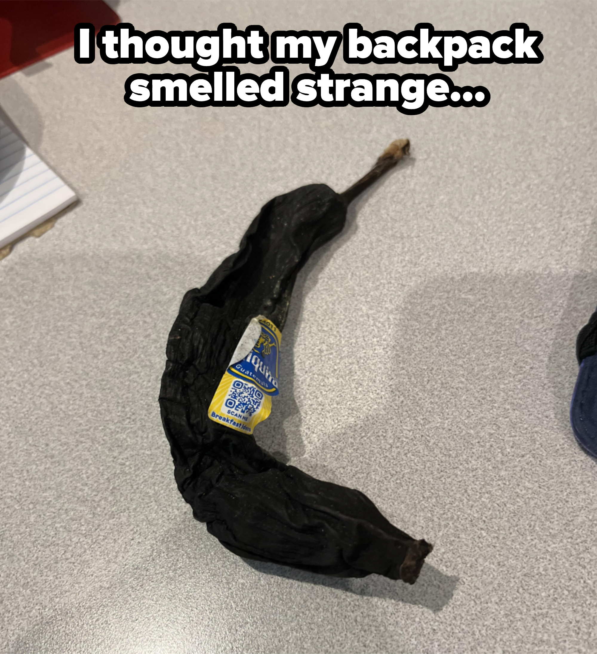 A black banana