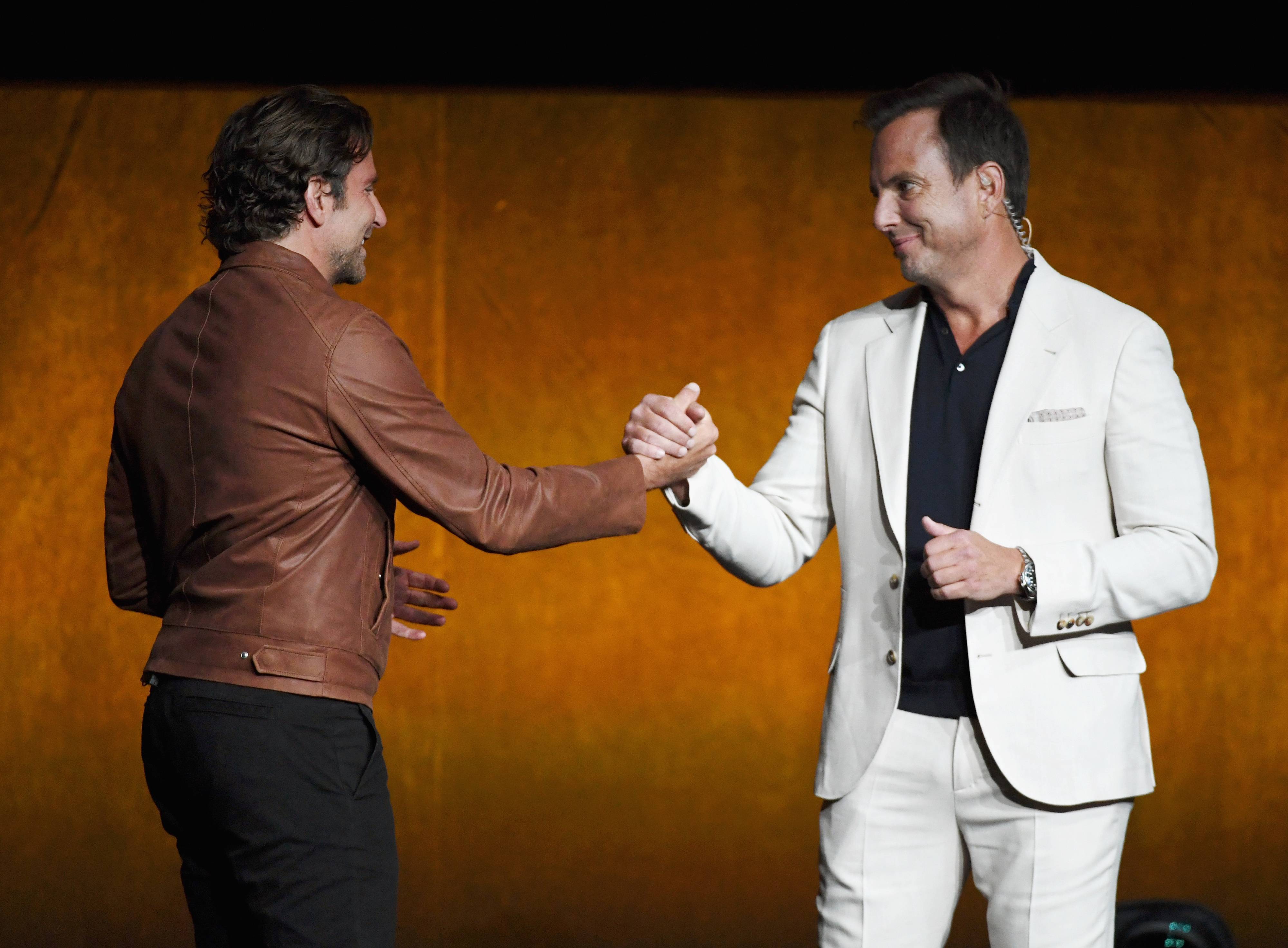 him and will arnett on stage