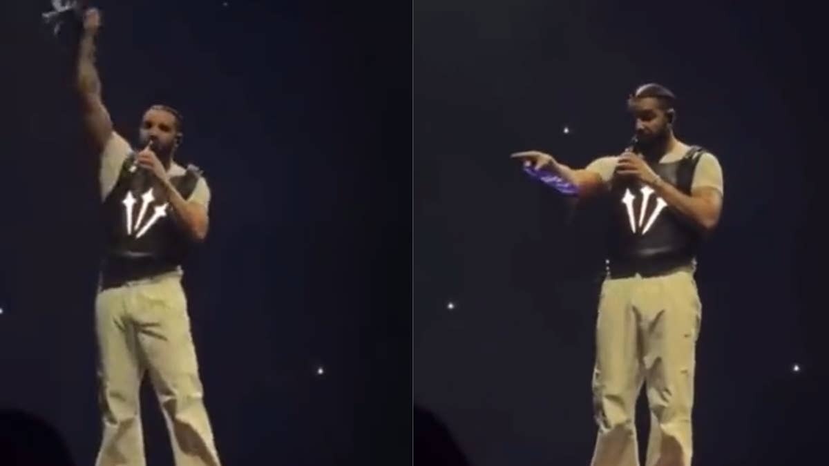 Drake threatened to beat up the fan who threw the book if it ended up hitting him in the face.