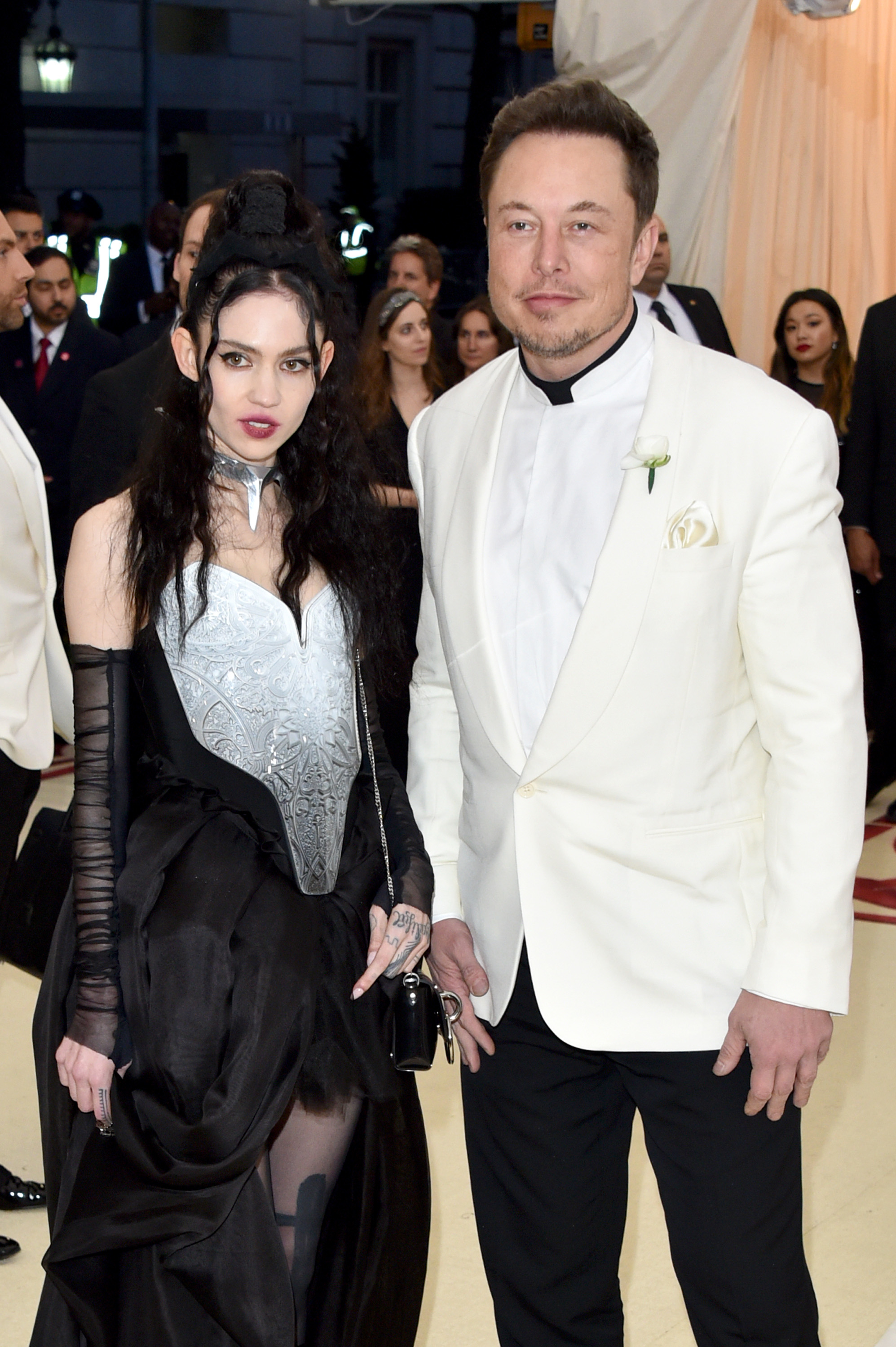 grimes and elon at the met