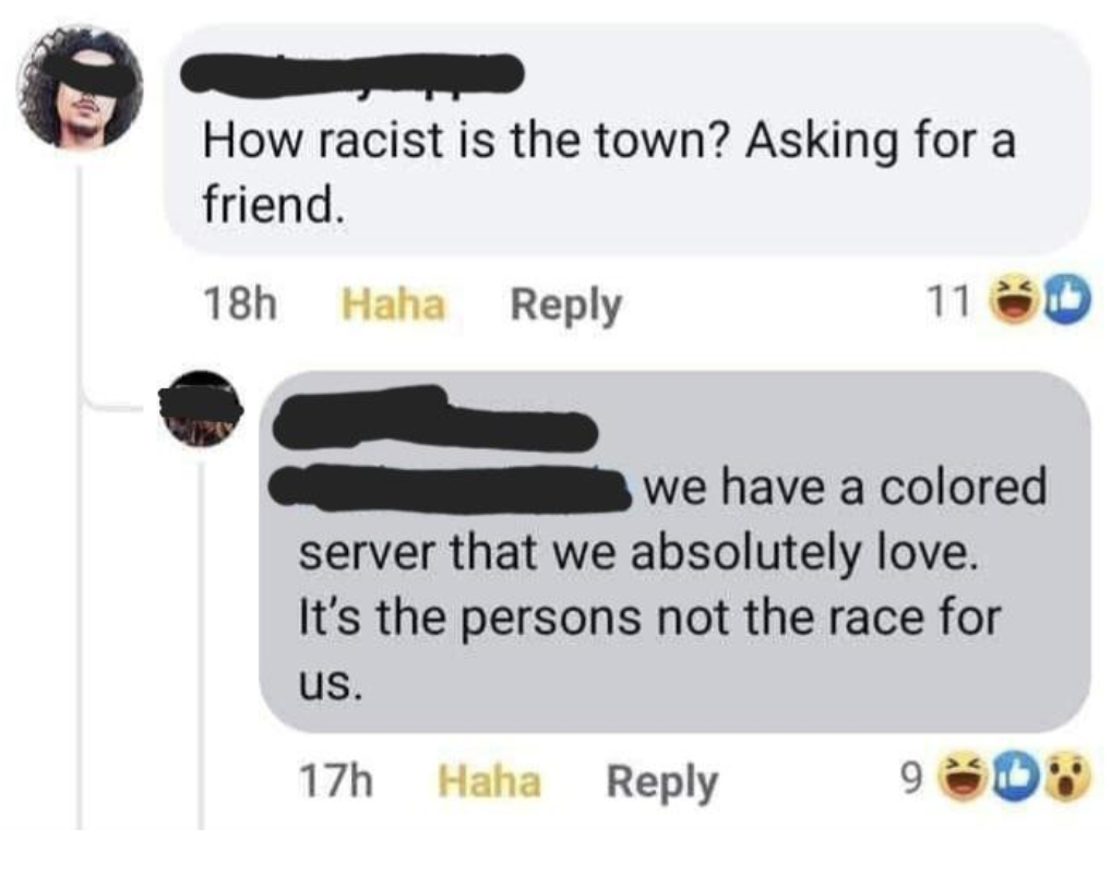 &quot;we have a colored server that we absolutely love.&quot;