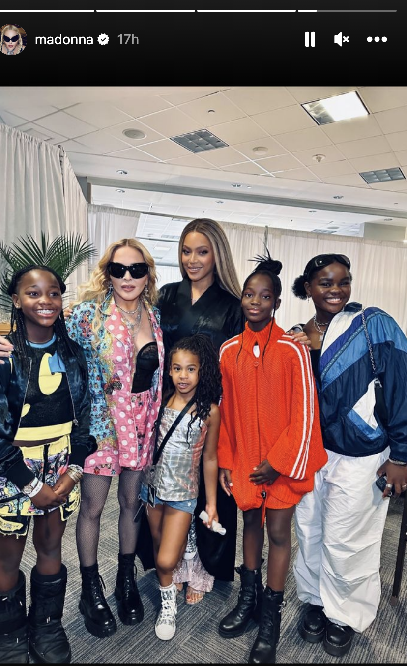 Madonna, Beyoncé, and their daughters