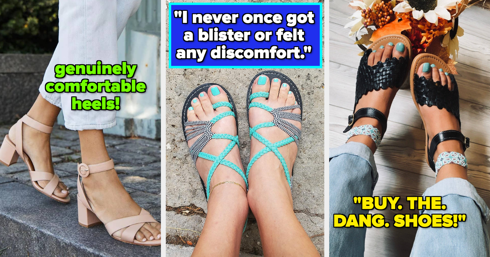 Comfy and discount chic slope sandals