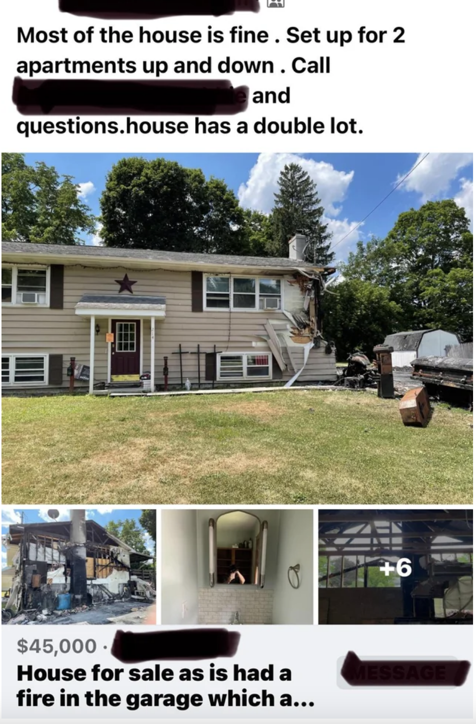 &quot;Most of the house is fine&quot;