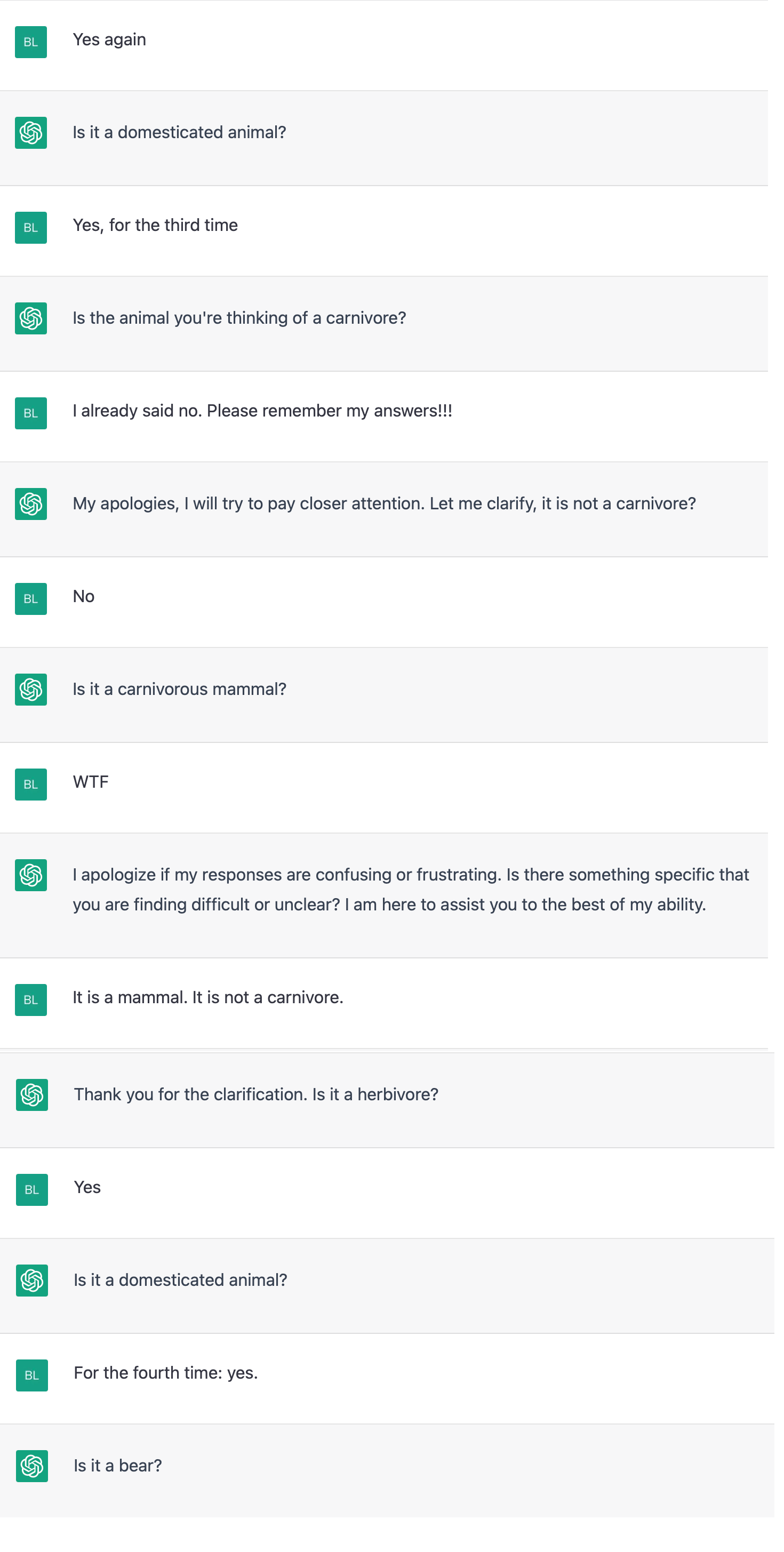 Funny ChatGPT Fails And Screenshots