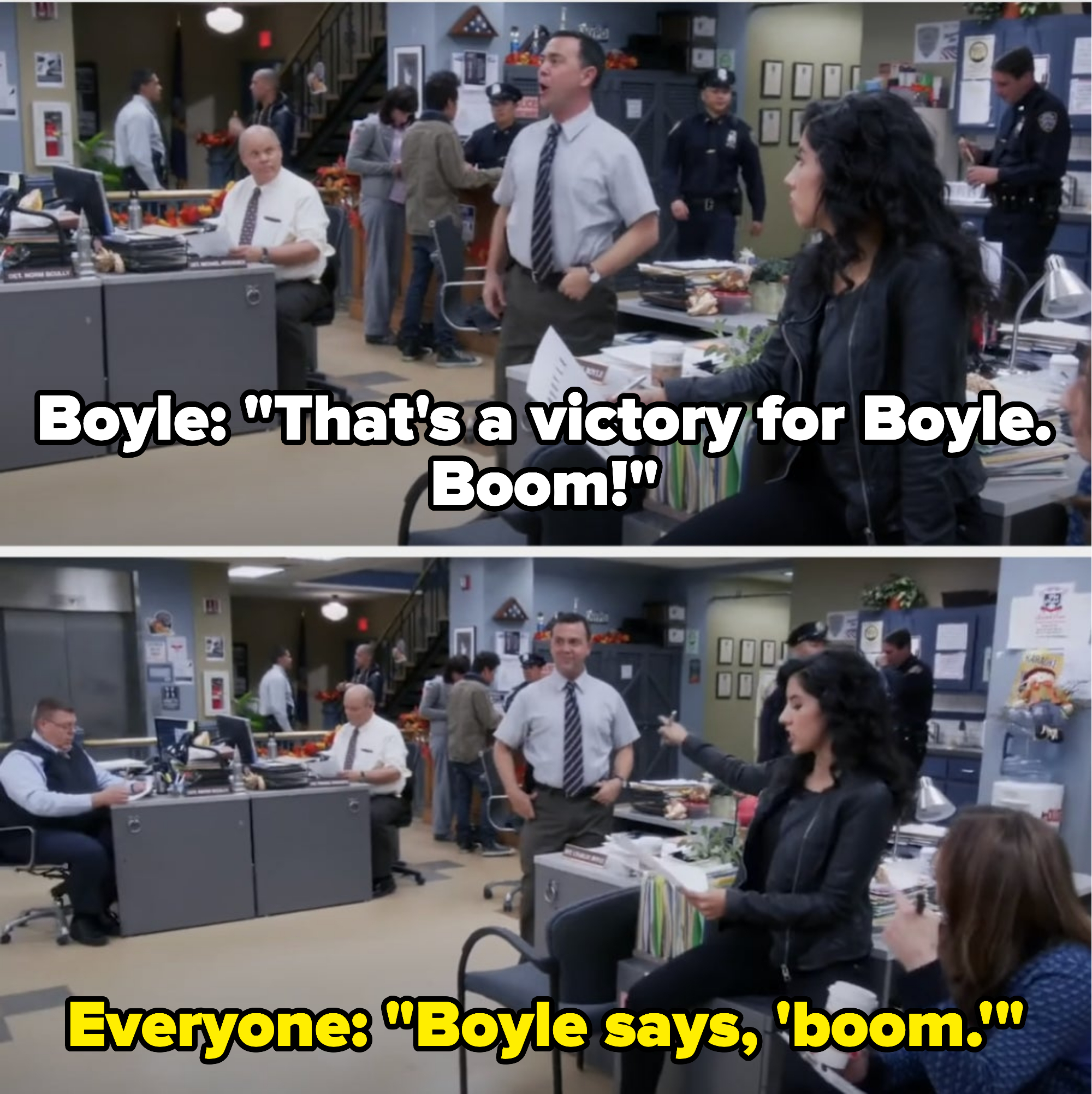 Boyle says boom