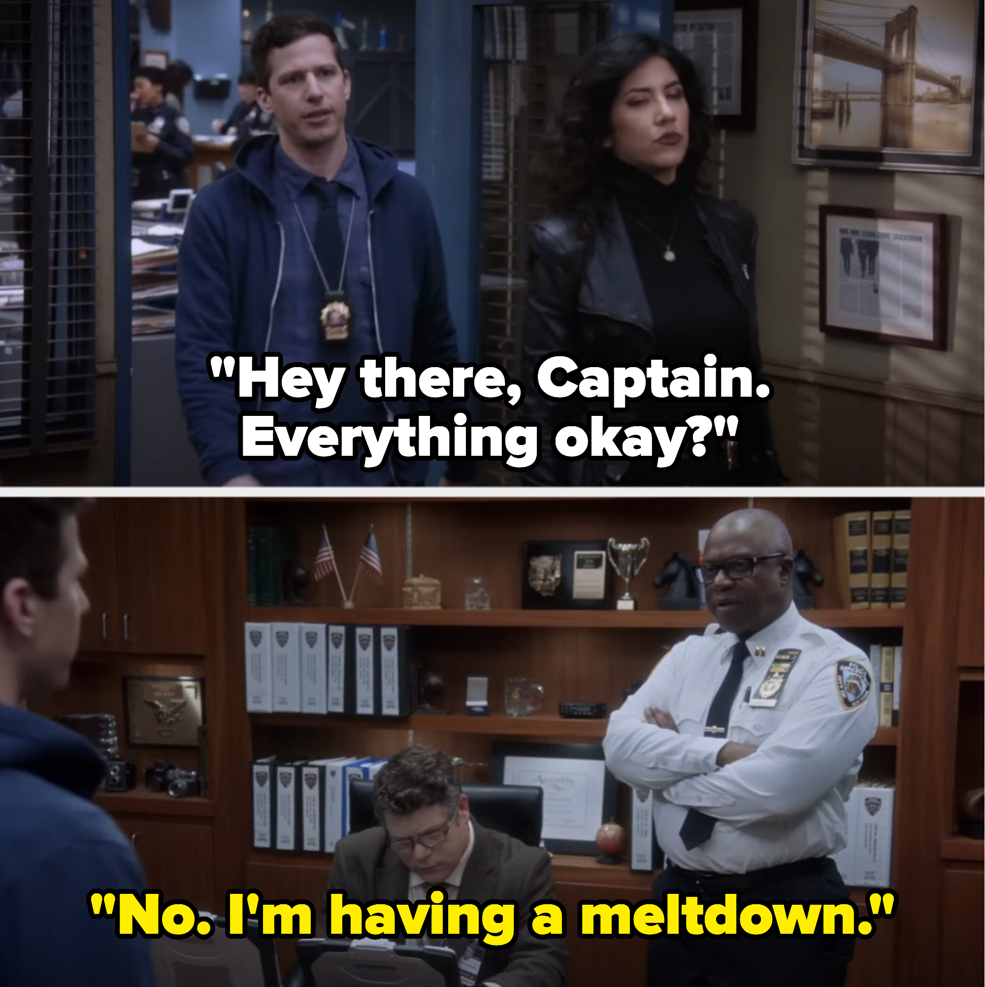 Holt has a meltdown in the calmest manner