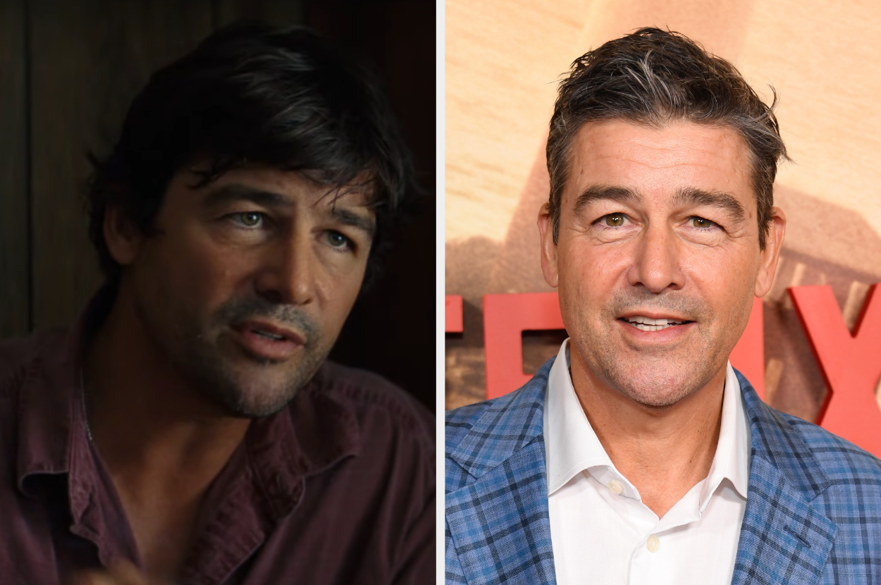 Side-by-side of Kyle Chandler then vs. now